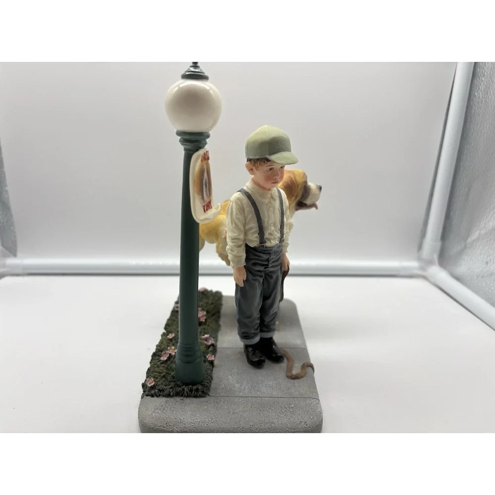 VTG Prayers & Promises Lost and Found Dog Angel Figurine 2001 Retired Demdaco
